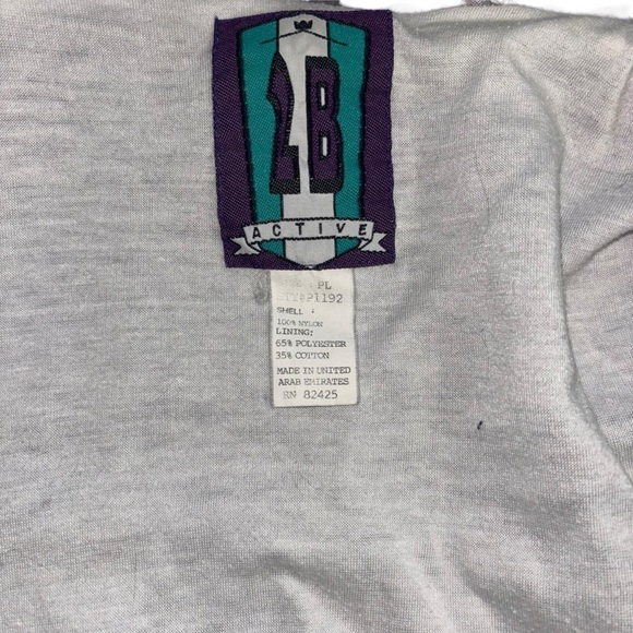 Vintage 80’s Windbreaker 2B Active Retro Activewear Men’s L Bomber Light Weight - Picture 10 of 16